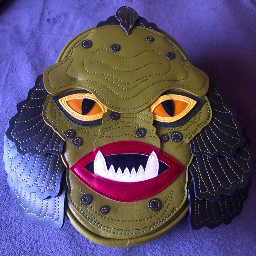 Love pain & stitches creature from the black lagoon purse
